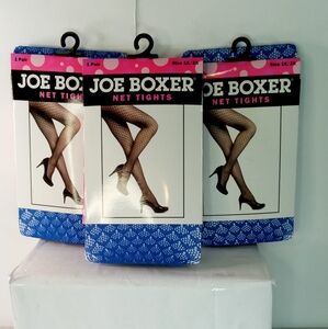 3 pairs of Joe boxer blue fishnet stockings